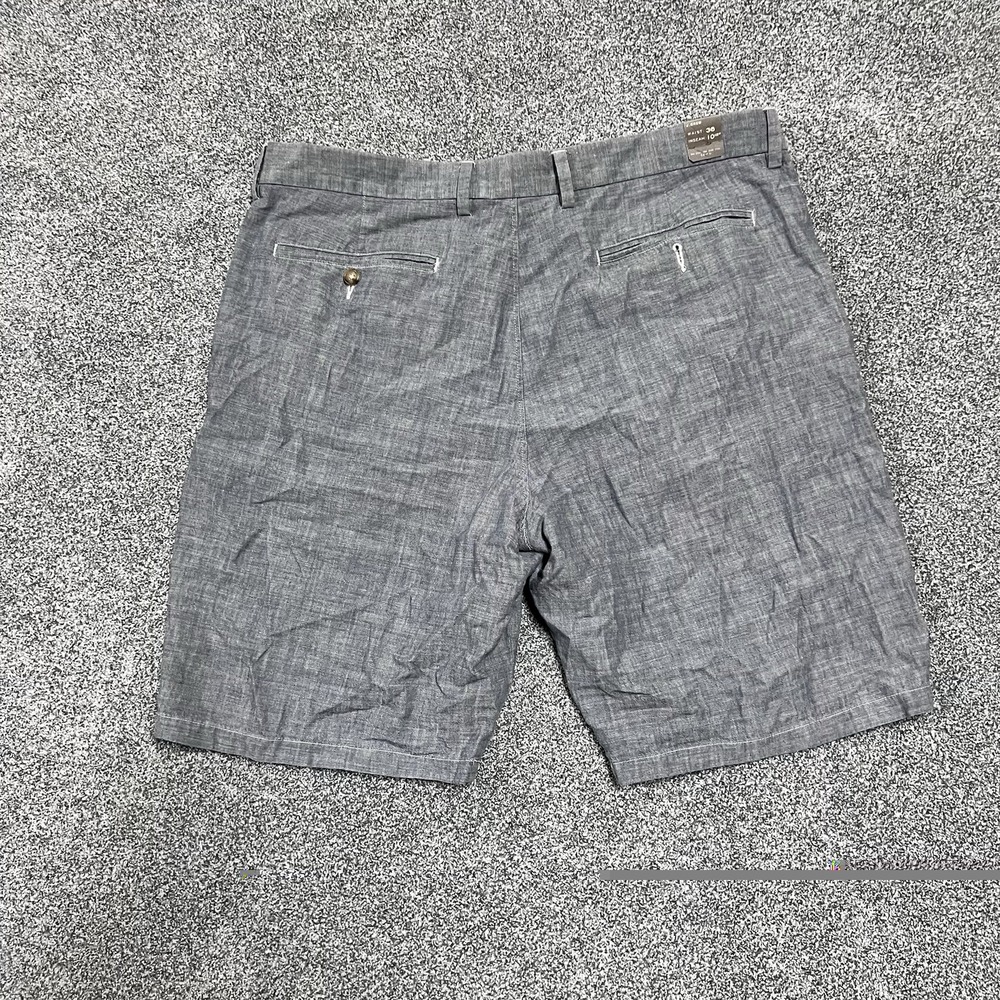 J.Crew Club Linen Blend Shorts Gray Flat Front Chino Mens 36 NWT A0873 - Picture 4 of 6